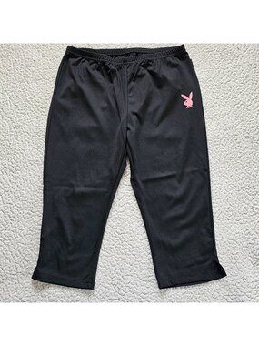 Womens M Missguided x Playboy Mid Length Capri Stretch Comfort Fit Leggings